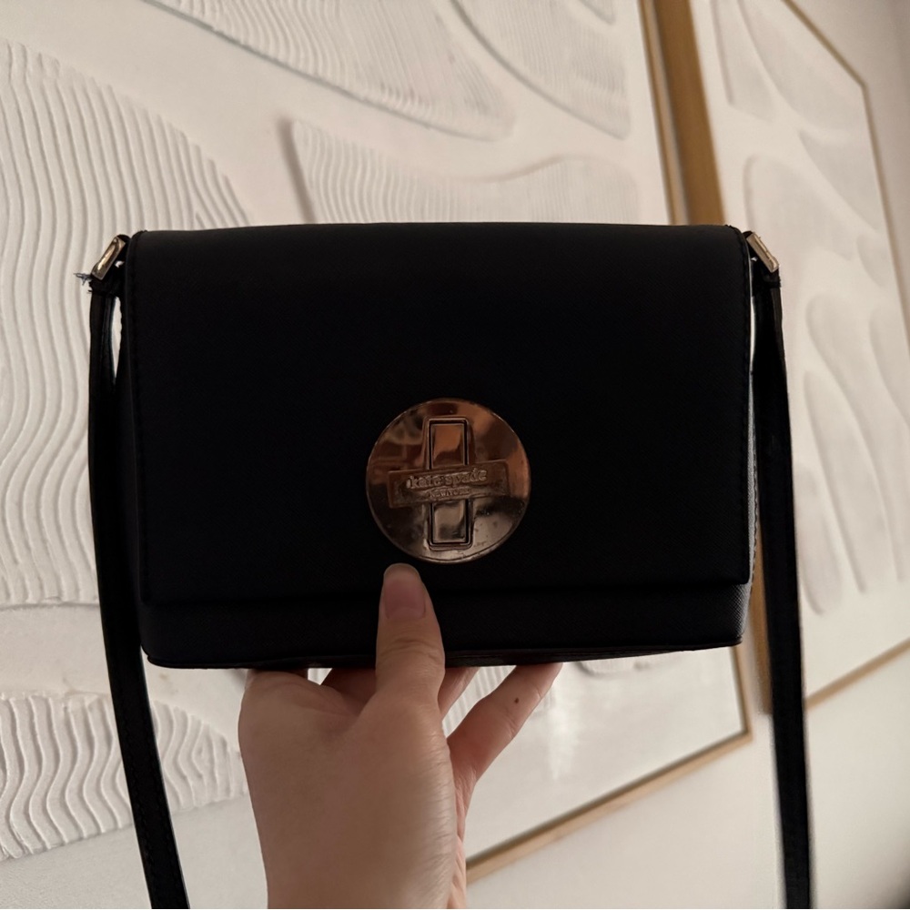 Black Crossbody Bag with Gold Hardware - kate spade